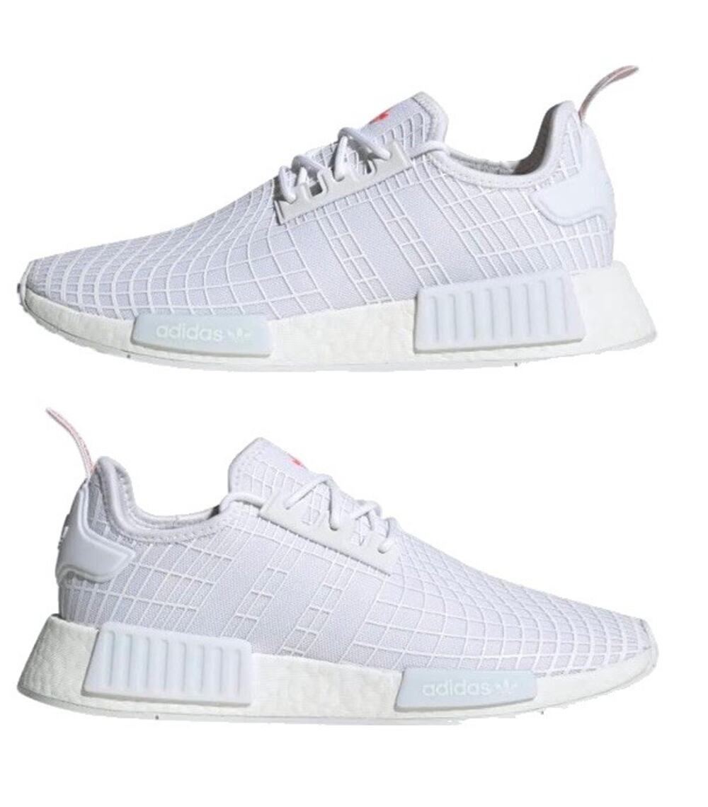 Adidas NMD_R1 Boost 'WhiteSolar Red Web' Shoes /GX9531/Men's 10.5 Women'sUSA11.5